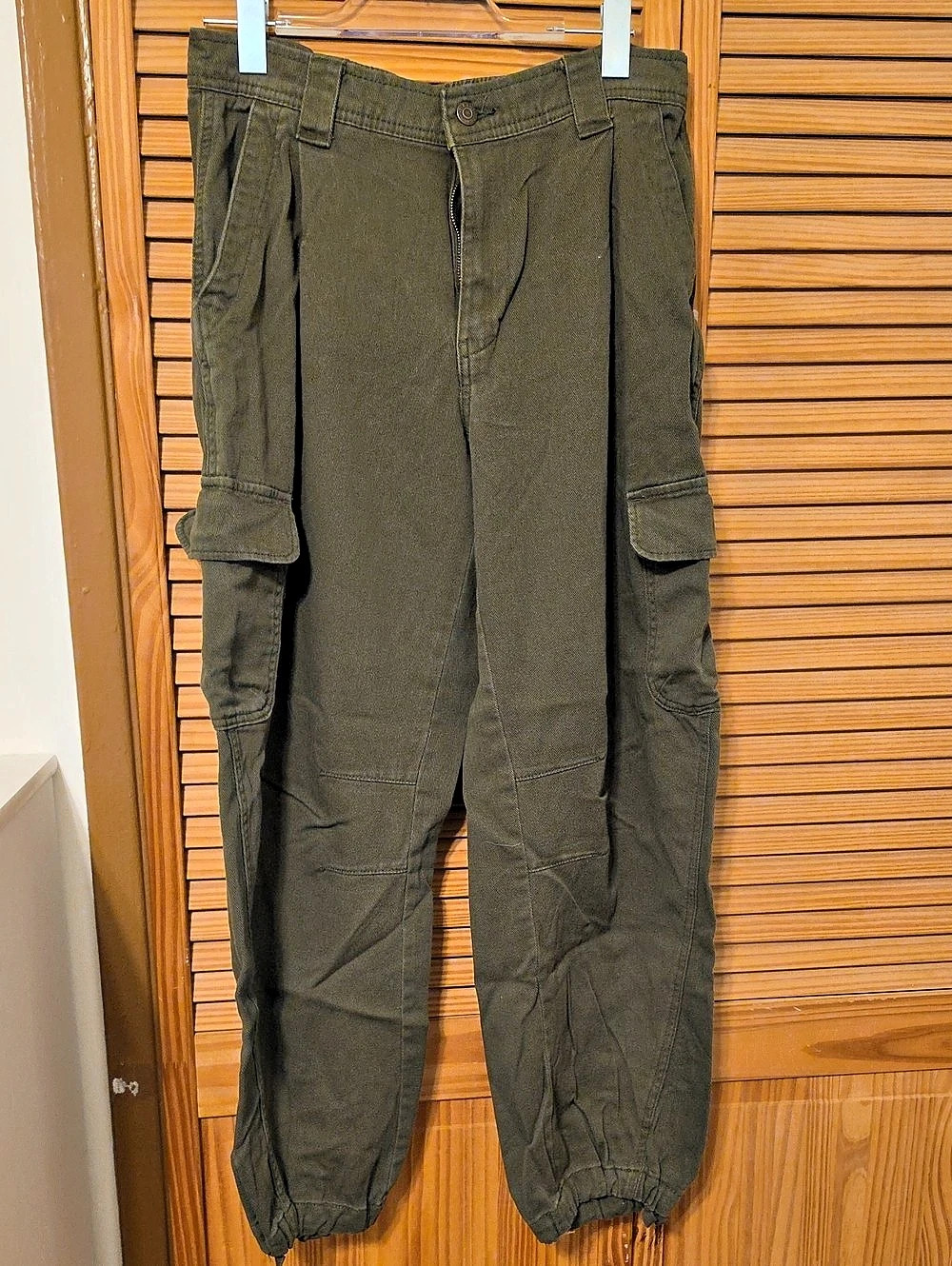 Olive Cargo Jogger Pants